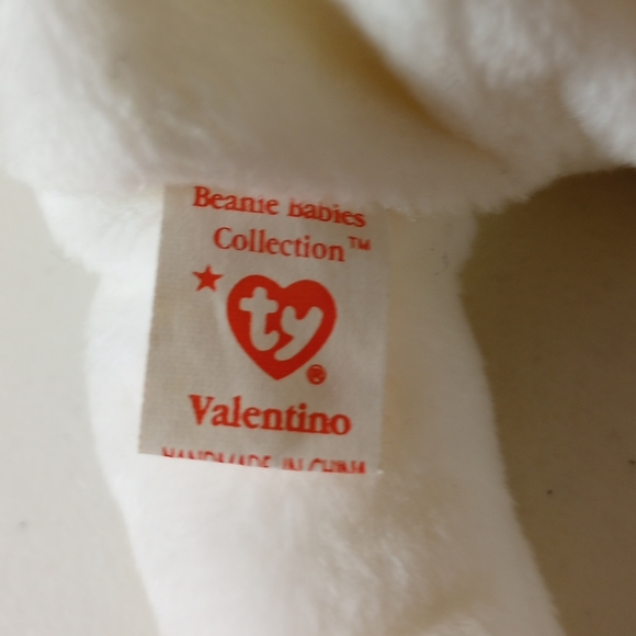 Beanie Baby 1st Edition Valentino Collectible 1994 6th Generation Tush Tag - Picture 3 of 4